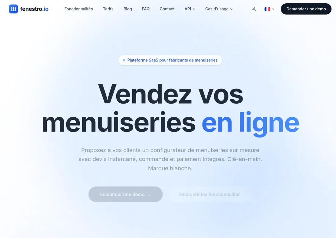 Aperçu du site Fenestro